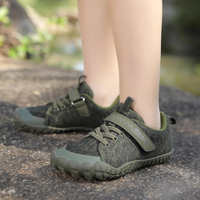 KUBUA Kids Barefoot Shoes Boys Girls Sneakers Naturally Splay Shoes Toddler Little Big Kid