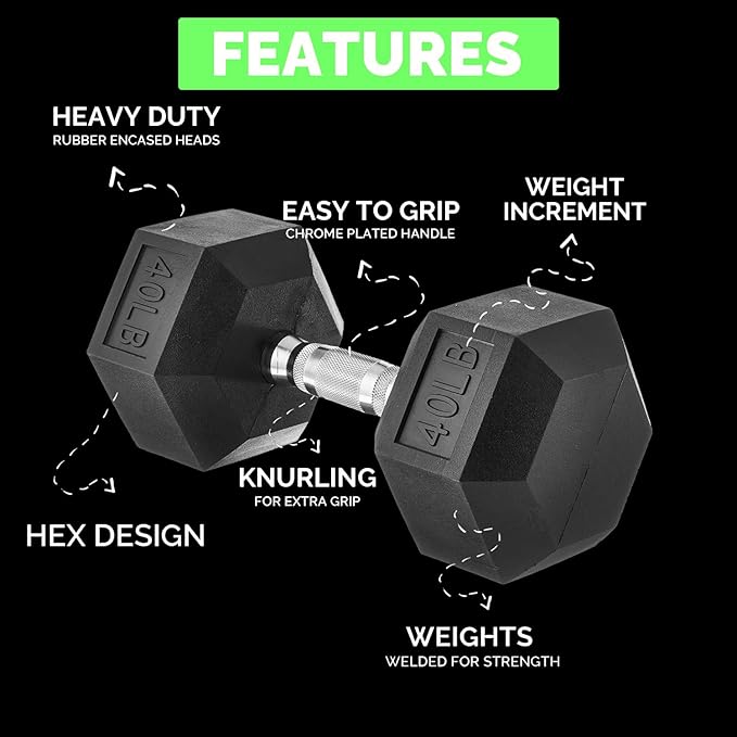 350-550 lbs Rubber Hex Dumbbells with Rack Free Weight for Home Gym, Durable Rubber Dumbbell with Storage,Coated Cast Iron Weight Strength Training Dumb bell Exercise Fitness Equipment