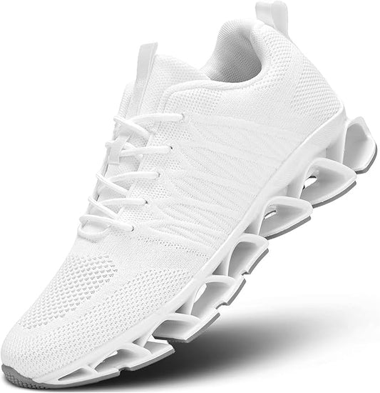 Men's Slip on Walking Running Shoes Blade Tennis Casual Fashion Sneakers Comfort Non Slip Work Sport Athletic Trainer