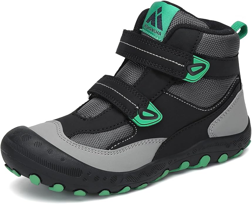 Mishansha Kids Water Resistant Hiking Boots, Boys Girls Anti Collision Anti-Skid Athletic Outdoor Adventure Trekking Shoes