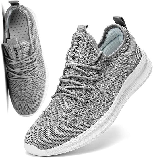 FUJEAK Men Running Shoes Men Casual Breathable Walking Shoes Sport Athletic Sneakers Gym Tennis Slip On Comfortable Lightweight Shoes
