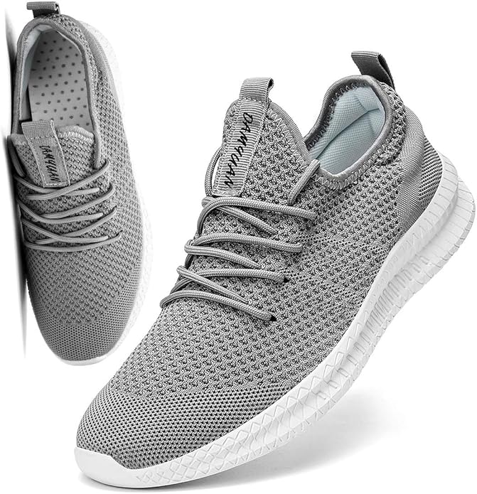 FUJEAK Men Running Shoes Men Casual Breathable Walking Shoes Sport Athletic Sneakers Gym Tennis Slip On Comfortable Lightweight Shoes