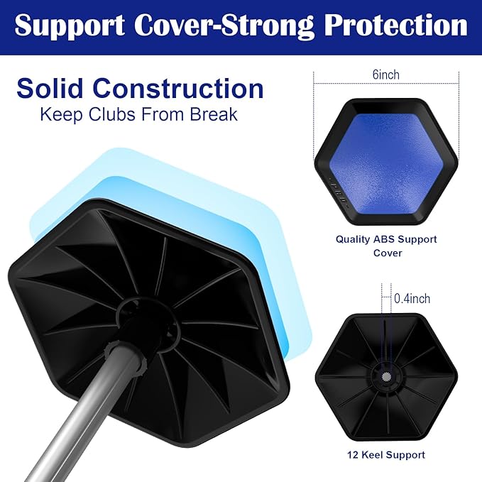 Golf Travel Bag Support Rod,Aluminium Golf Travel Bag Pole 52In to Protect Golf Clubs from Impacts,Retractable Shaft Fit Golf Bag