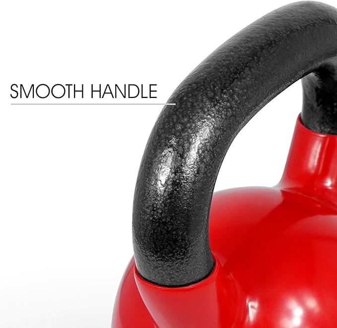 Yes4All Kettlebell Set Vinyl Coated Weights Combo for Full Body Workout Equipment Push up, Grip Strength Training, Dumbbell Weights Exercises