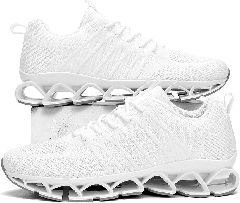 Men's Slip on Walking Running Shoes Blade Tennis Casual Fashion Sneakers Comfort Non Slip Work Sport Athletic Trainer