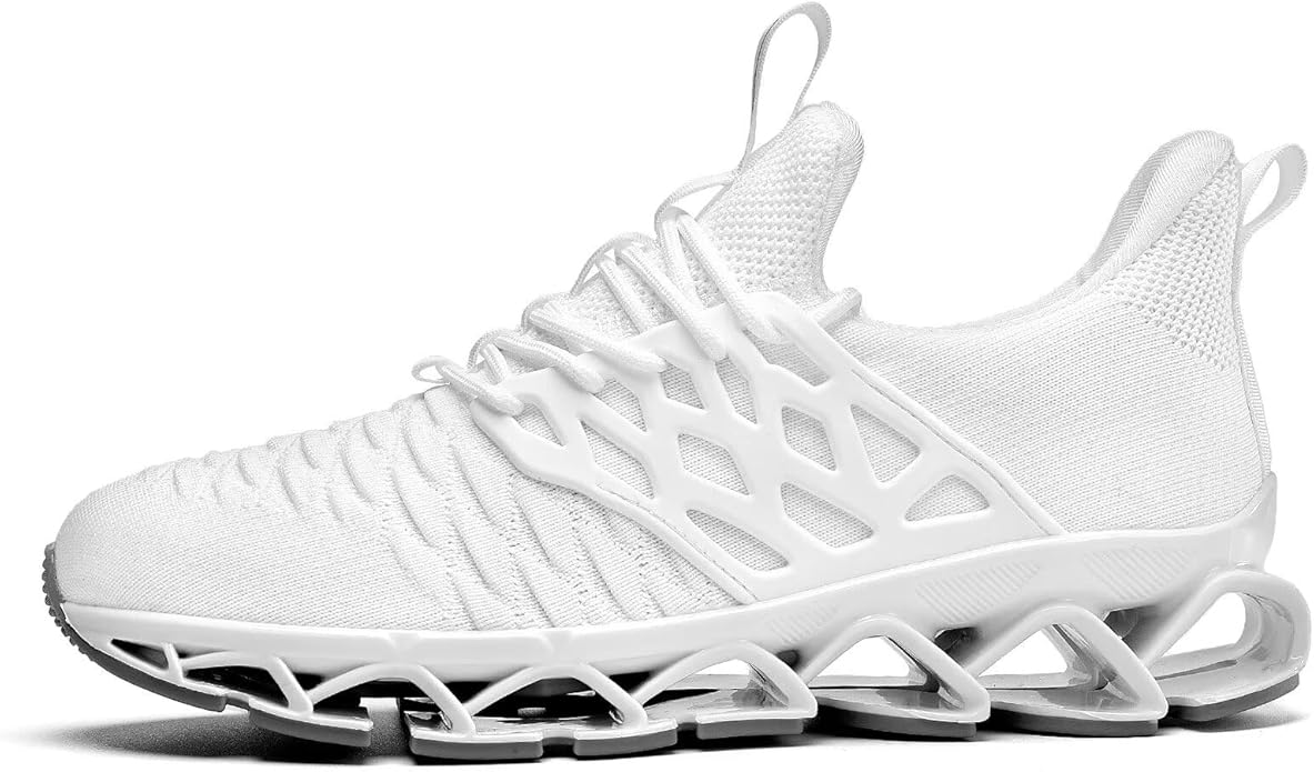 Men's Slip on Walking Running Shoes Blade Tennis Casual Fashion Sneakers Comfort Non Slip Work Sport Athletic Trainer