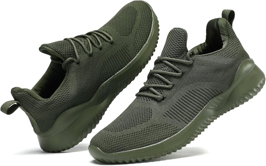 Men's Non Slip Running Shoes Ultra Light Breathable Casual Walking Shoes Fashion Sneakers Mesh Workout Sports Shoes