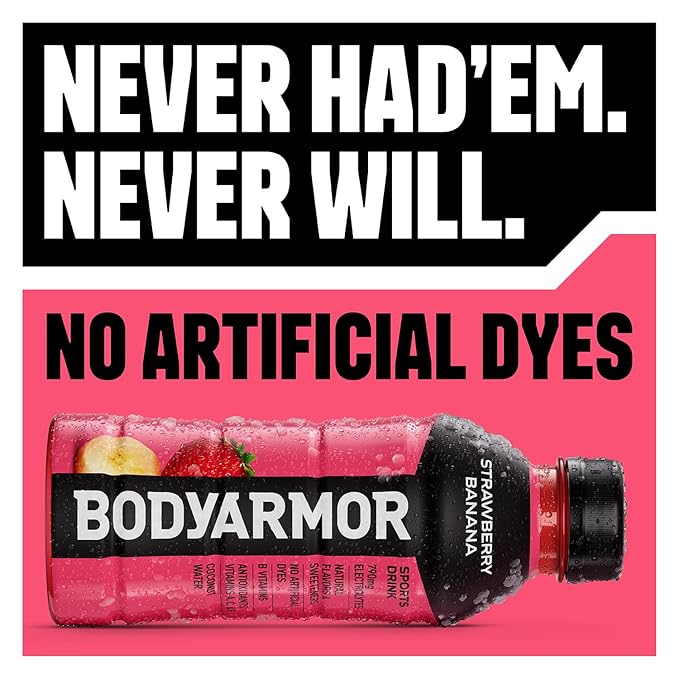 BODYARMOR LYTE Sports Drink Low-Calorie Sports Beverage, Dragonfruit Berry, Natural Flavors With Vitamins, Potassium-Packed Electrolytes, Perfect For Athletes, 20 Fl Oz (Pack of 6)