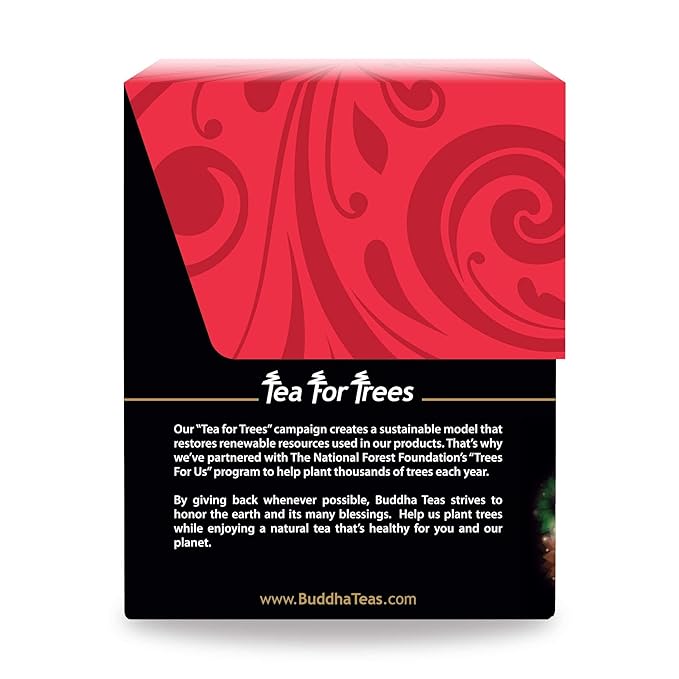 Buddha Teas - Organic Digestive Nirvana Blend - Herbal Tea - For Health & Wellbeing - With Antioxidants & Minerals - Clean Ingredients - Caffeine Free - OU Kosher & Non-GMO - 18 Tea Bags (Pack of 1)