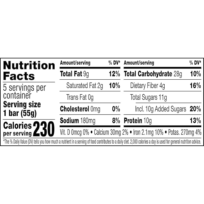 RXBAR Nut Butter and Oat Protein Bars, Protein Snacks, Snack Bars, Dark Chocolate Peanut Butter (6 Boxes, 30 Bars)