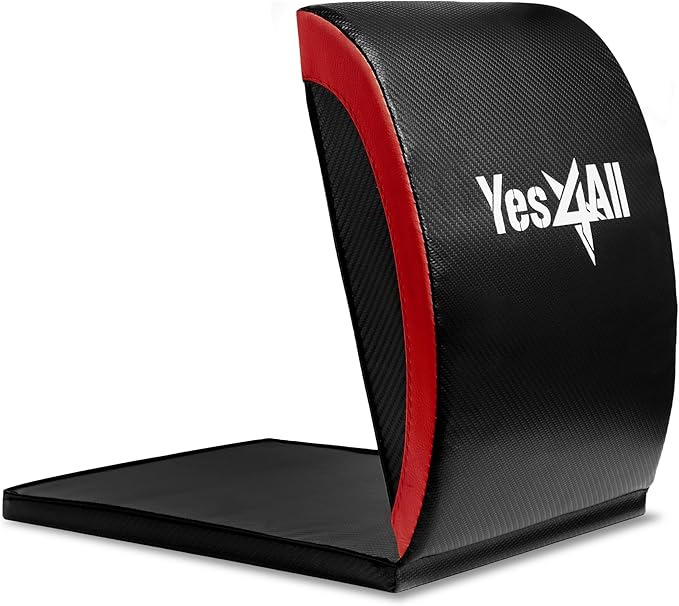 Yes4All Ab Exercise Mat Tailbone & No Tailbone, Foldable Abdominal Sit Up Support Pad, Abs Workout Equipment for Core Training and Lower Back