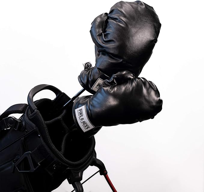 Pins & Aces Boxing Glove Driver Head Cover - Premium, Hand-Made Classic Boxing Glove 1W Headcover - Funny, Tour Quality Golf Club Cover - Style and Customize Your Golf Bag