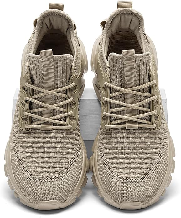 Men's Slip on Walking Shoes Tennis Running Sneakers Lightweight Breathable Casual Soft Sole Comfort Work Gym Trainers