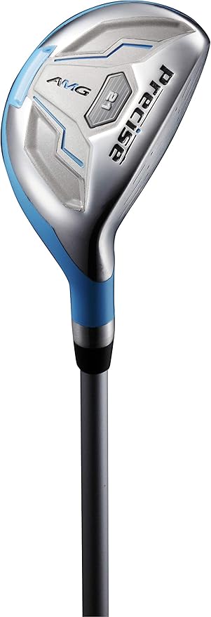 Precise AMG Right-Handed Complete Golf Clubs Set for Petite & Regular Height Women: 460cc Driver, 21° Hybrid, 3 Wood, 6-PW Stainless Irons, Putter, Stand Bag, 3 H/C's | Choose Your Color & Size