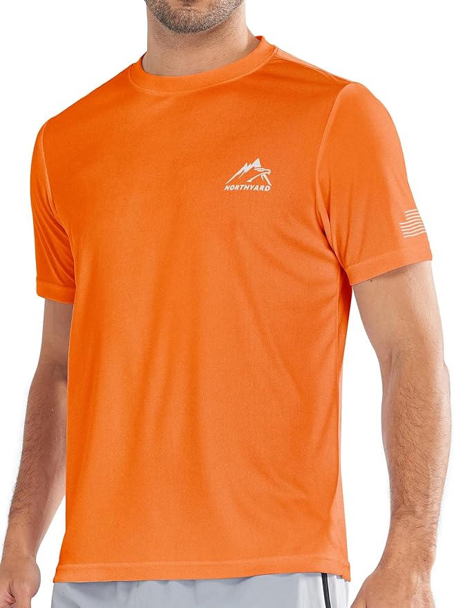 NORTHYARD Men's UPF 50+ Sun Protection Shirts Swim SPF UV Quick Dry Short Sleeve T-Shirts for Athletic Fishing Rash Guard