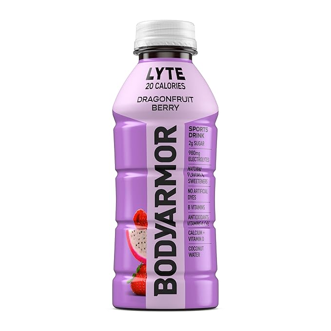 Drink Low-Calorie Sports Beverage, Dragonfruit Berry, Coconut Water Hydration, Natural Flavors With Vitamins, Potassium-Packed Electrolytes, Perfect For Athletes, 16 Fl Oz (Pack of 12)