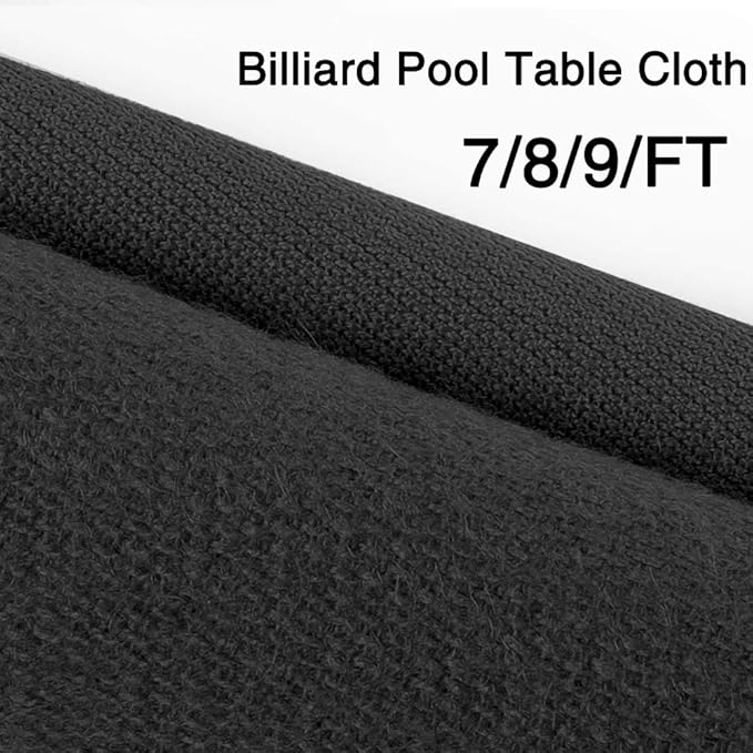 Boshen Worsted Blend Billiard Cloth Pool Table Felt Fast Speed for 7' 8' 9' Pool Table Pre Cut Bed & Rails