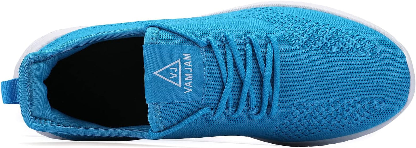 VAMJAM Men's Running Shoes Ultra Lightweight Breathable Walking Shoes Non Slip Athletic Fashion Sneakers Mesh Workout Casual Sports Shoes