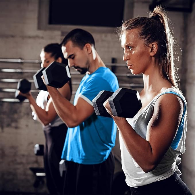 350 lb/450 lb/550 lb Weight Dumbbell Set with Rack Rubber Hex Dumbbell with Rack Hand Weights Set for Women Men Complete Weight Set Barbell Coated for Exercise Training 5-50 lb
