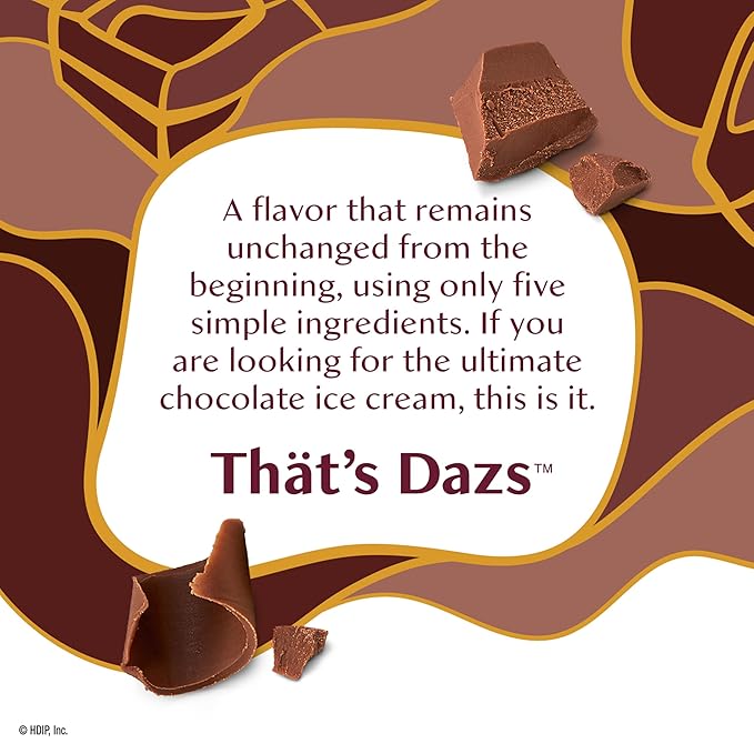 Haggen-Dazs, Chocolate Ice Cream Cup, 3.6 oz (Frozen)