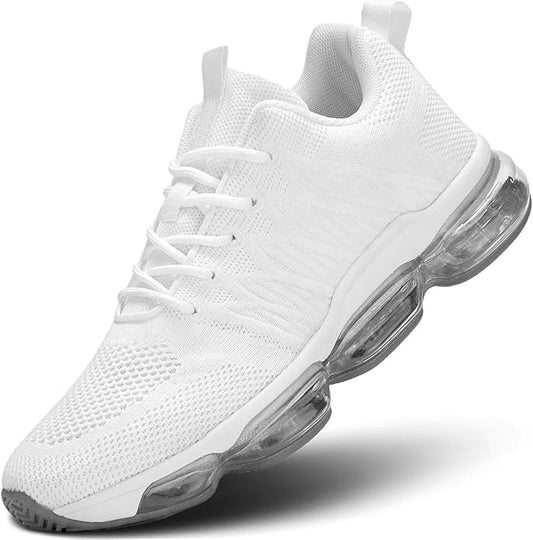 Men's Air Cushion Running Shoes Breathable Tennis Fashion Sneakers Non Slip Workout Casual Sport Shoes Gym Training Comfortable Walking Shoes