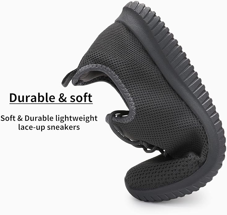 WXQ Men's Running Shoes Comfortable Lightweight Breathable Walking Shoes Mesh Workout Casual Sports Shoes