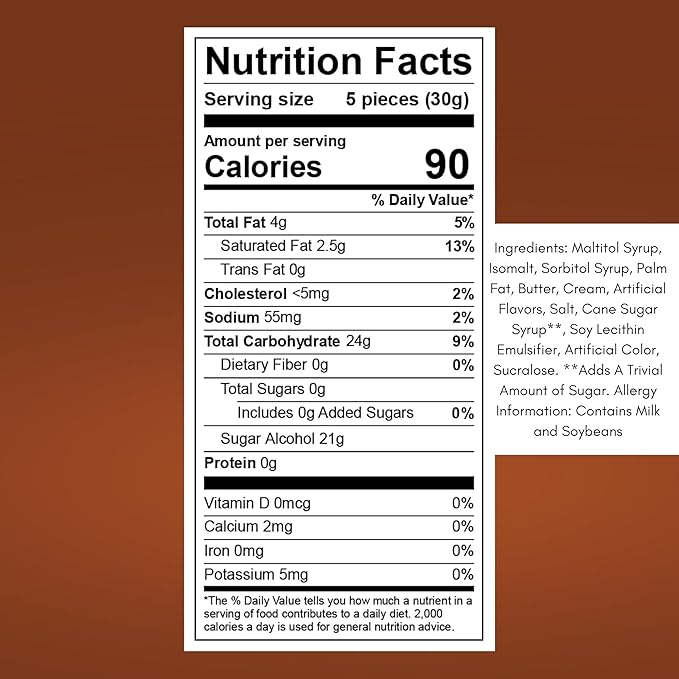 Werther's Original Premium Sugar Free Chewy Caramel Candies 1-Lb Individually Wrapped Low Carb Soft Chews Keto & Diabetic Friendly Holiday Candy (16-Oz)