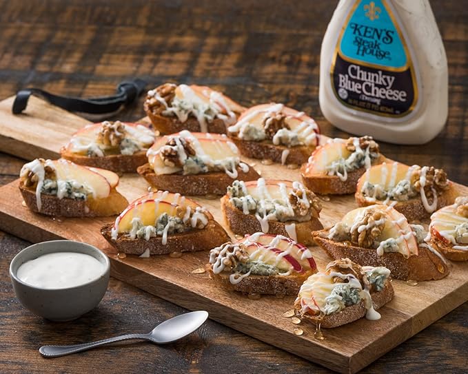 Ken's Steak House Lite Chunky Blue Cheese Dressing (16 Fl Oz, Pack of 2)