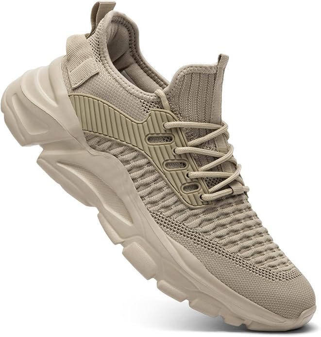 Men's Slip on Walking Shoes Tennis Running Sneakers Lightweight Breathable Casual Soft Sole Comfort Work Gym Trainers