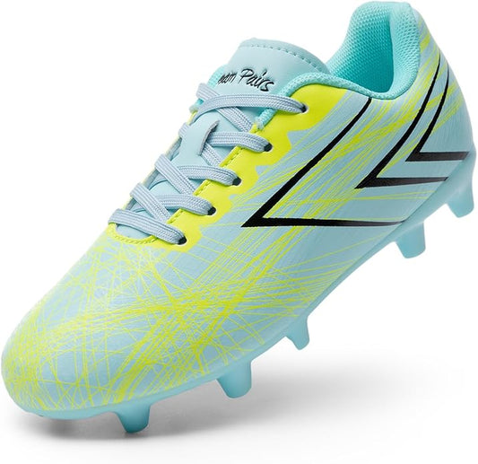 DREAM PAIRS Boys Girls Soccer Cleats Kids Youth Firm Ground Football Shoes for Little/Big Kid