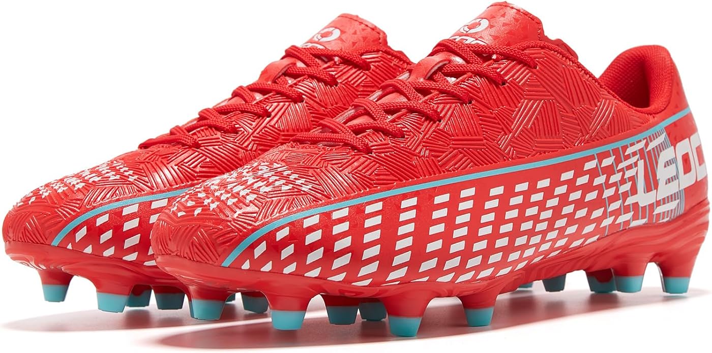 Soccer Cleats for Men's and Women's Outdoor Unisex Football Shoes Firm Rugby Boots