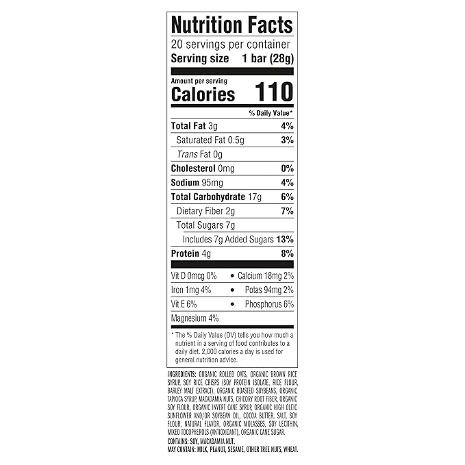CLIF BAR Minis - White Chocolate Macadamia Nut Flavor - Made with Organic Oats - 4g Protein - Non-GMO - Plant Based - Snack-Size Energy Bars - 0.99 oz. (20 Pack)