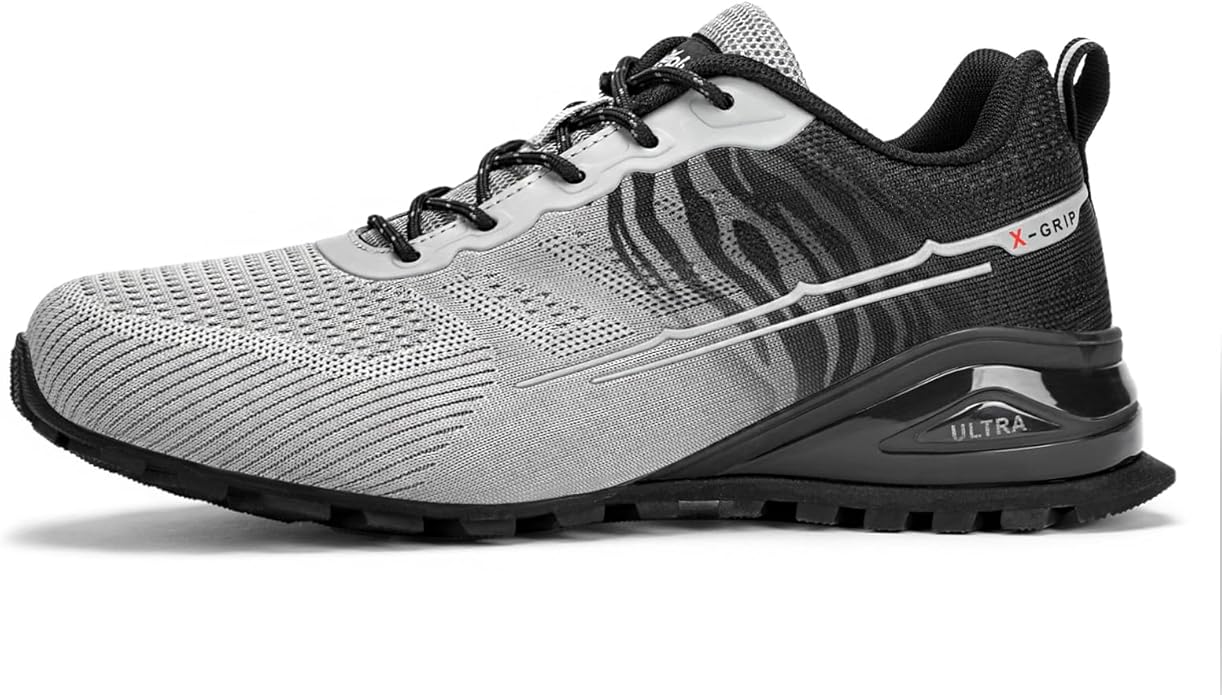 Kricely Men's Trail Running Shoes Fashion Walking Hiking Sneakers for Men Tennis Cross Training Shoe Outdoor Snearker Mens Casual Workout Footwear