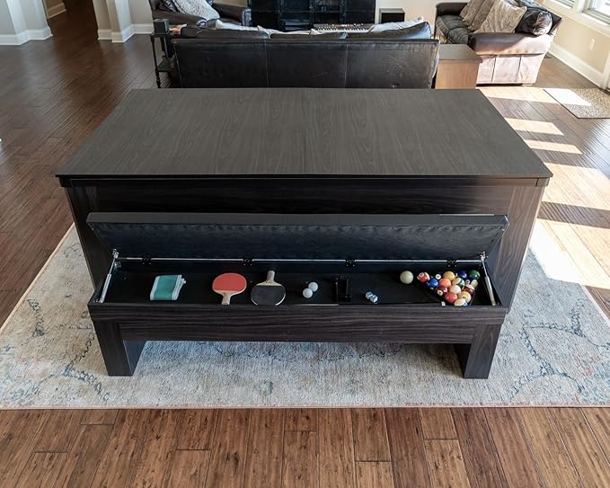 New York Nights 7 Ft Pool Table Set with Benches and Top