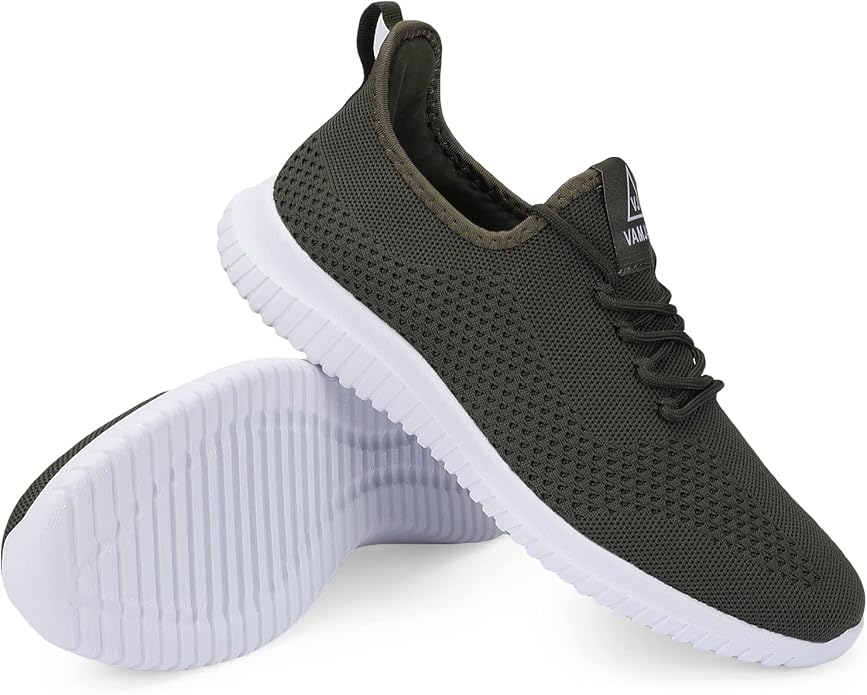 VAMJAM Men's Running Shoes Ultra Lightweight Breathable Walking Shoes Non Slip Athletic Fashion Sneakers Mesh Workout Casual Sports Shoes