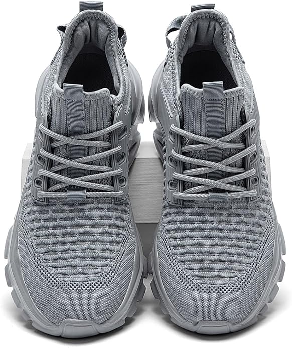 Men's Slip on Walking Shoes Tennis Running Sneakers Lightweight Breathable Casual Soft Sole Comfort Work Gym Trainers