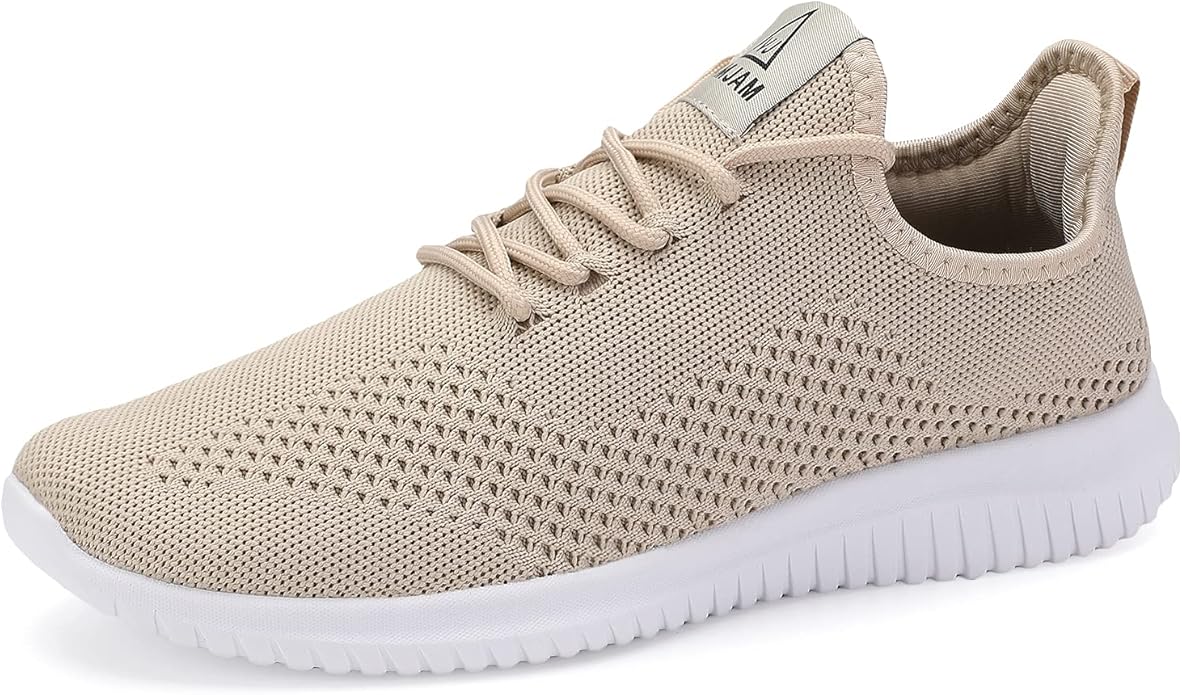 VAMJAM Men's Running Shoes Ultra Lightweight Breathable Walking Shoes Non Slip Athletic Fashion Sneakers Mesh Workout Casual Sports Shoes