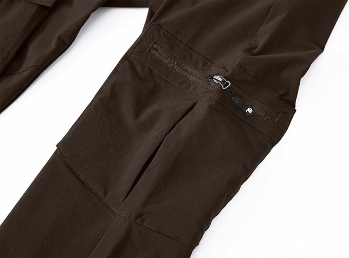 YSENTO Women's Hiking Pants Lightweight Stretch Quick Drying UPF 50 Camping Travel Work Cargo Pants 6 Pockets