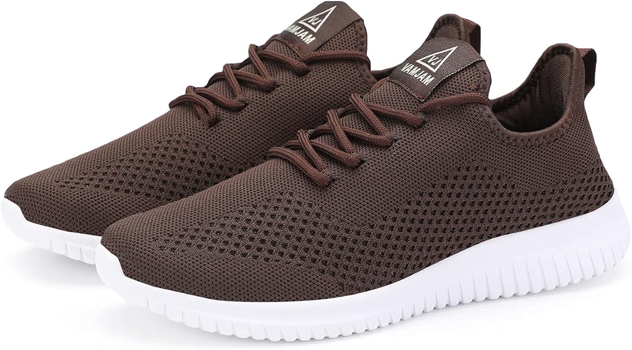 VAMJAM Men's Running Shoes Ultra Lightweight Breathable Walking Shoes Non Slip Athletic Fashion Sneakers Mesh Workout Casual Sports Shoes
