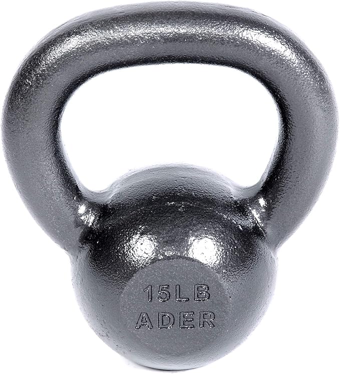 Ader Premier Kettlebell Weights Set- (10, 15, 20 Lb) w/DVD