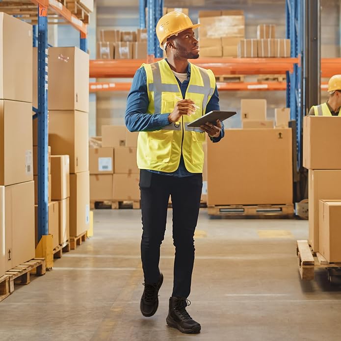 NORTIV 8 Men's Military Tactical Boot Lightweight Comfortable Boots for Work All Day Side Zipper Motorcycle Combat Hiking Boots Metrostrike(8-9 Inches)