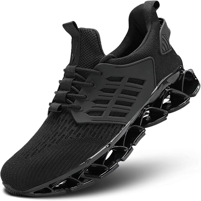Mens Slip on Walking Running Shoes Blade Tennis Casual Fashion Sneakers Comfort Non Slip Work Sport Athletic Trainer
