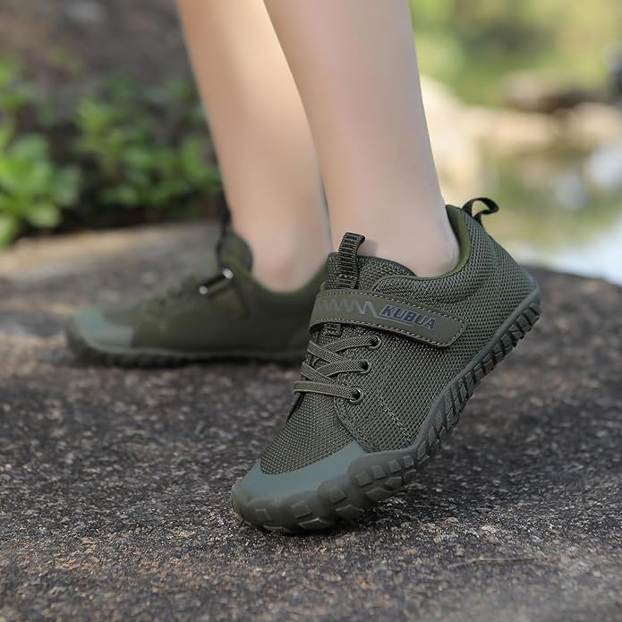 KUBUA Kids Barefoot Shoes Boys Girls Sneakers Naturally Splay Shoes Toddler Little Big Kid
