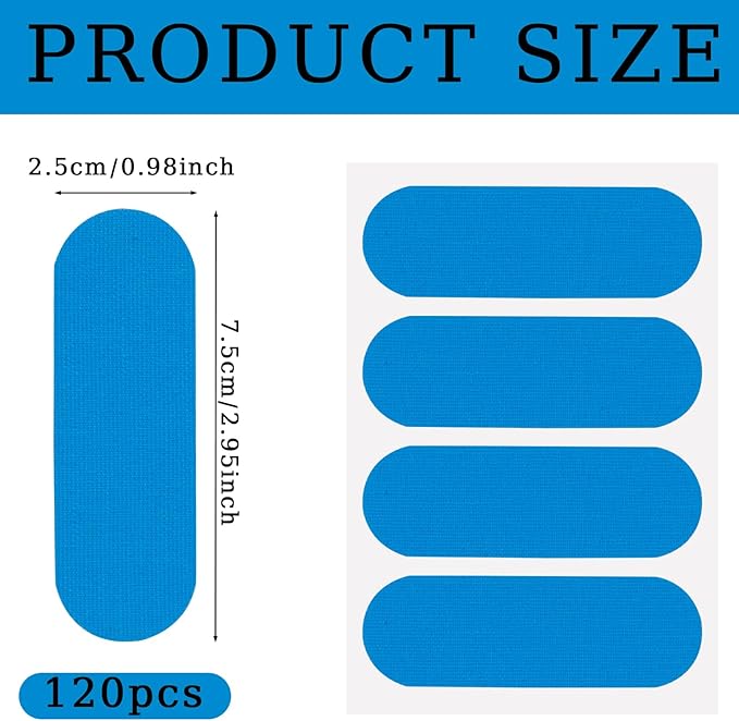 120Pieces Bowling Thumb Tape Blue Bowling Finger Tape Durable Bowling Tape Elastic Bowling Thumb Protector Bowling Tape Thumb Protective Performance Tape for Bowlers Exercise Sport