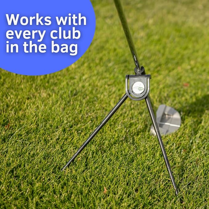 Portable Golf Club Stand – Lightweight, Easy Clip-On Golf Club Holder for Driving Range or Course - Top Golf Accessory for Golf Bags - Great for Golf Gift