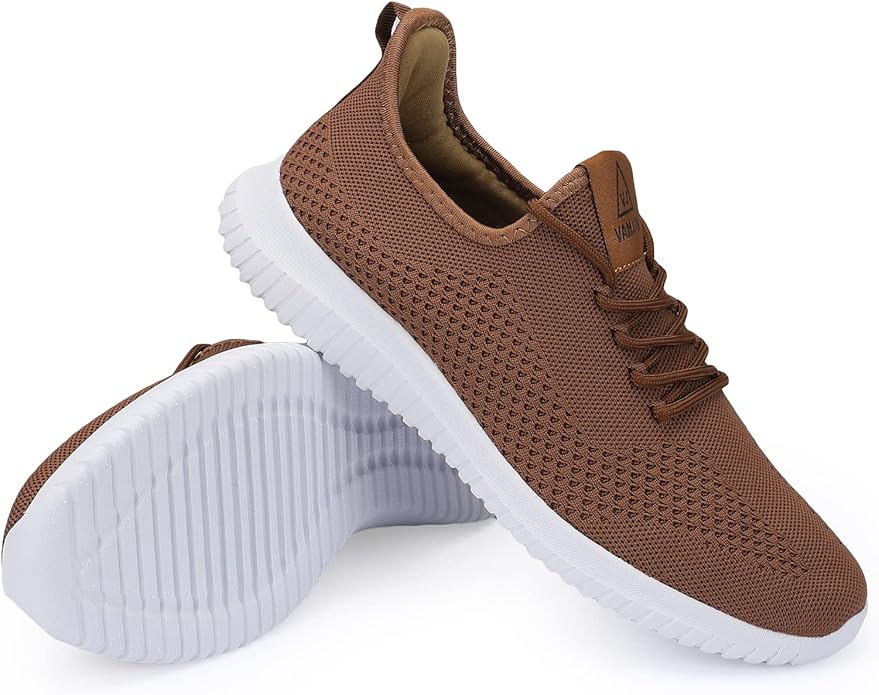 VAMJAM Men's Running Shoes Ultra Lightweight Breathable Walking Shoes Non Slip Athletic Fashion Sneakers Mesh Workout Casual Sports Shoes