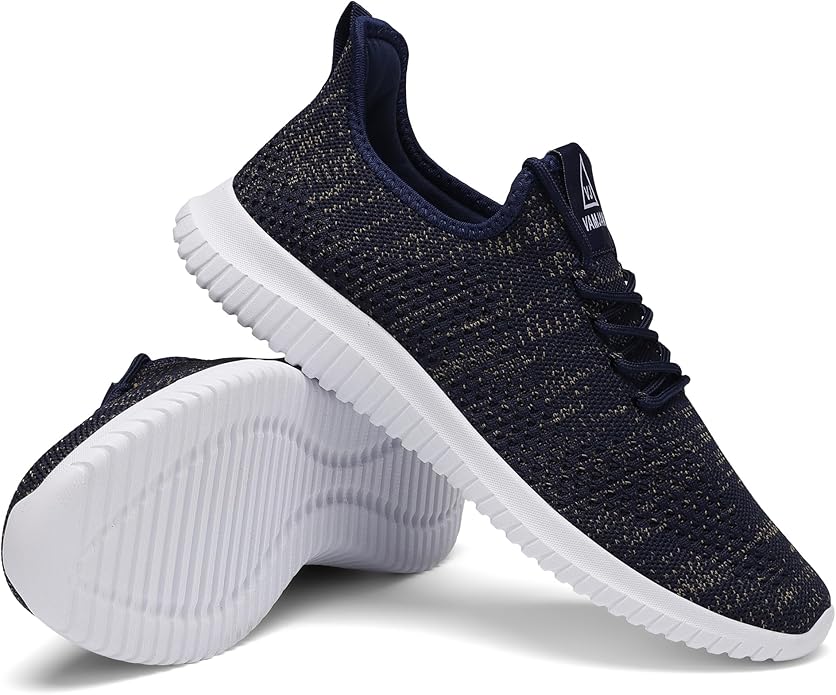 VAMJAM Men's Running Shoes Ultra Lightweight Breathable Walking Shoes Non Slip Athletic Fashion Sneakers Mesh Workout Casual Sports Shoes
