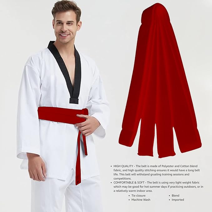 8.6ft Long Soft Belt for Martial Arts Karate Taekwondo Judo