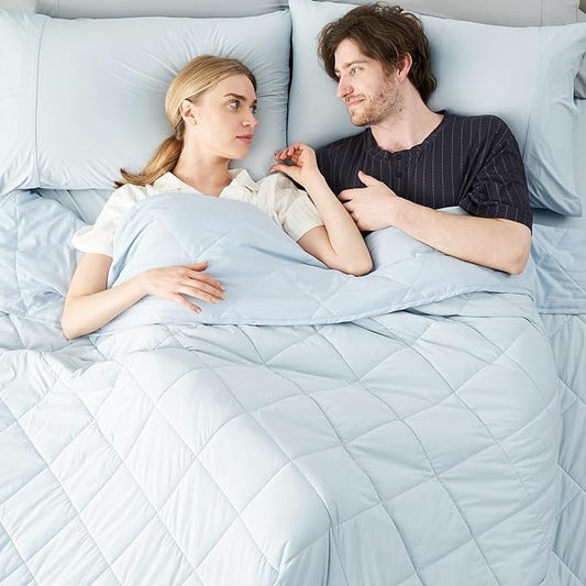 Cozy Bliss Cooling Blanket for Hot Sleepers, Q-Max 0.4 Cooling Comfort King Size, Cold Blankets for Night Sweats Sleeping, Ultra-Cool Lightweight Breathable Summer Blanket for Bed