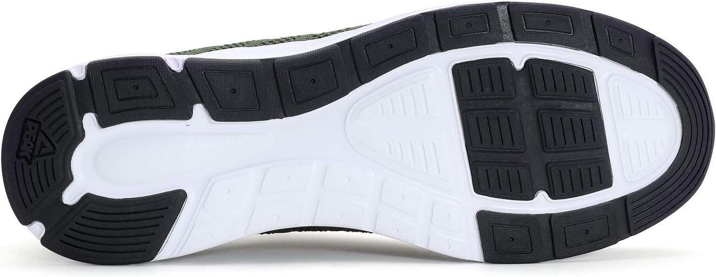 PEAK Mens Lightweight Walking Shoes Comfortable Slip On Sports Sneakers for Tennis, Gym, Running, Casual Workout